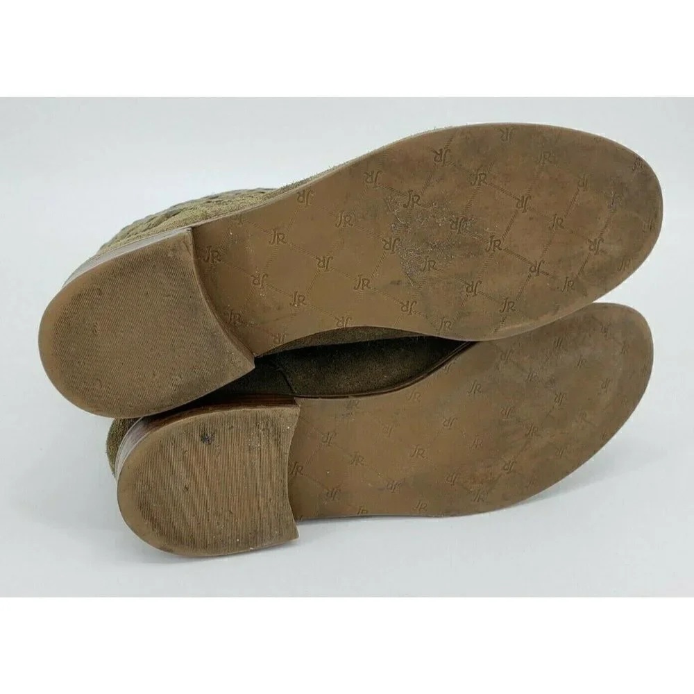 Jack Rogers Kaitlin Green Suede Boot Size 8.5